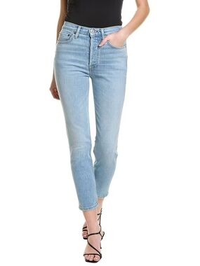 NWOT- Re/Done 90's High Rise Ankle Crop Jean Costa Indigo Wash Women's Size 25
